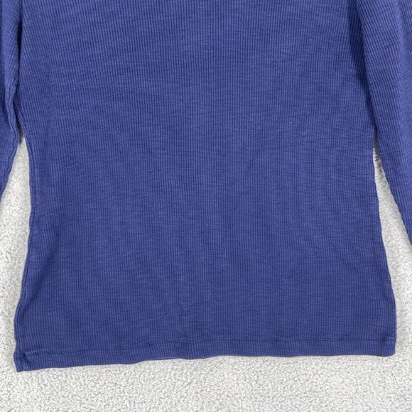 LRL Lauren Jeans Co.  blue ribbed crew neck long sleeve sweater women’s XL - Picture 9 of 11